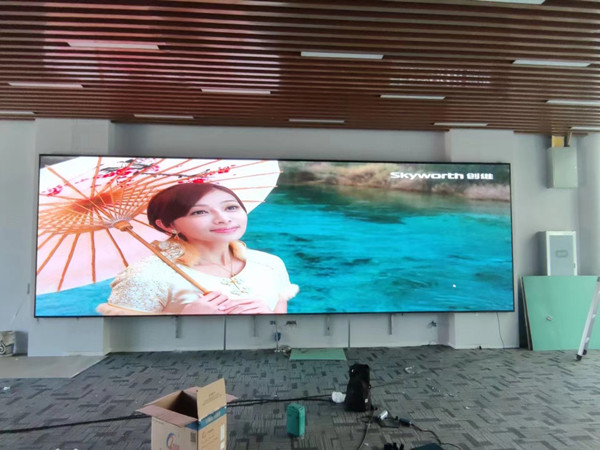 稷山P1.53led小间距屏安装案例